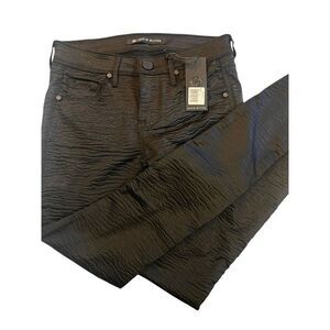 David Bitton Gothic‎ Witchy  Slim Fit Textured Black Pants